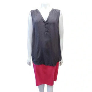 Torrid The Harper Hi  Lo Sleeveless Grey Tank Top Size 2